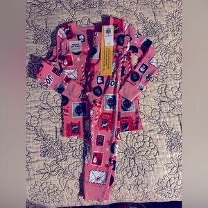 Assortment of adult and child Christmas PJs